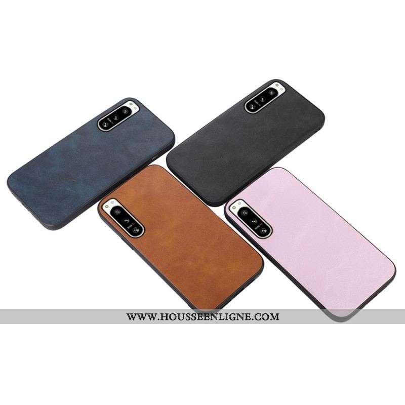 Coque Sony Xperia 5 IV Effet Cuir Look Raffiné
