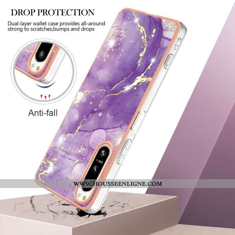 Coque Sony Xperia 5 IV Marbre Coloré