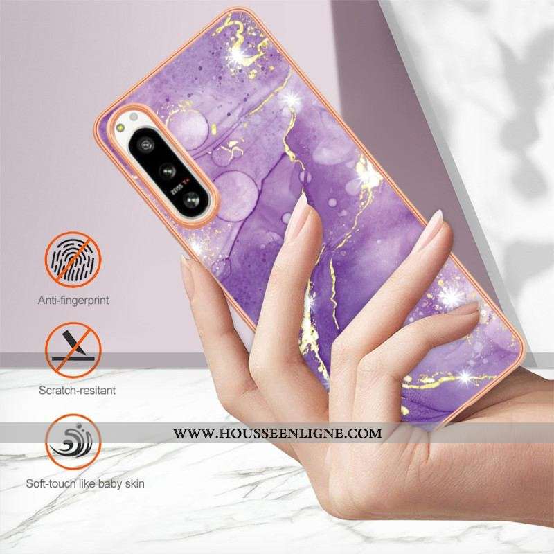 Coque Sony Xperia 5 IV Marbre Coloré
