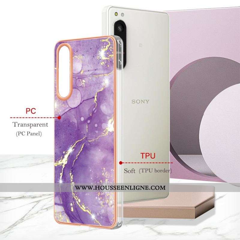 Coque Sony Xperia 5 IV Marbre Coloré