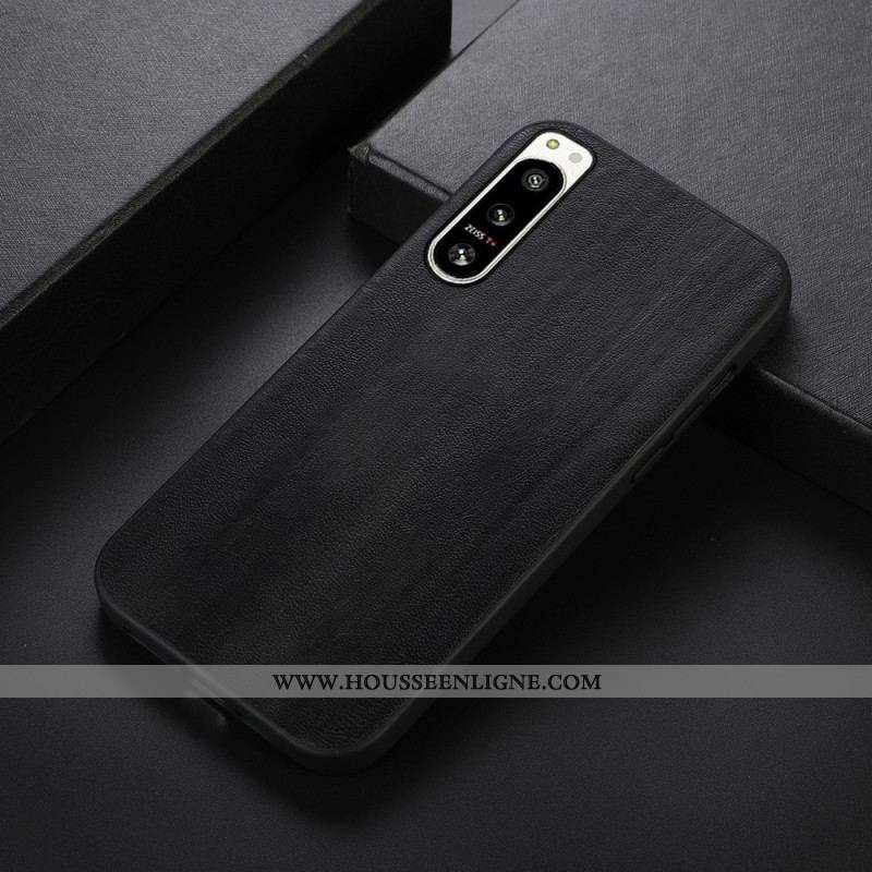 Coque Sony Xperia 5 IV Simili Cuir Texturé