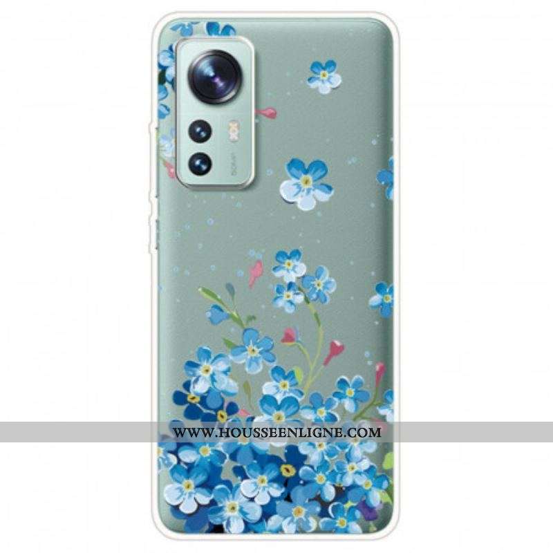 Coque  Xiaomi 12 / 12X  Bouquet de Fleurs Bleues
