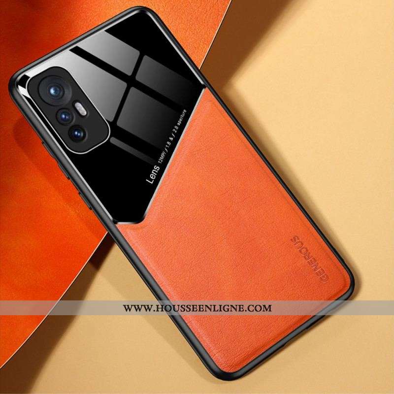Coque  Xiaomi 12 / 12X  Effet Cuir Magnétique