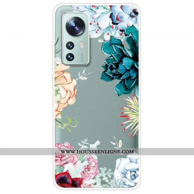 Coque  Xiaomi 12 / 12X  Fleurs Aquarelle