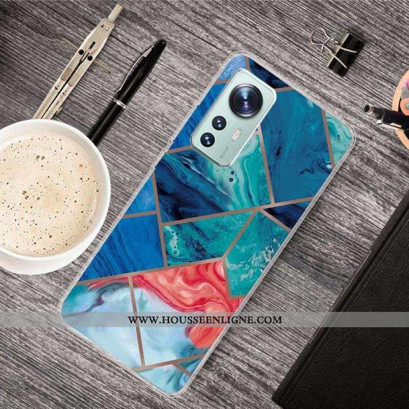 Coque  Xiaomi 12 / 12X  Marbre Géométrique Décliné