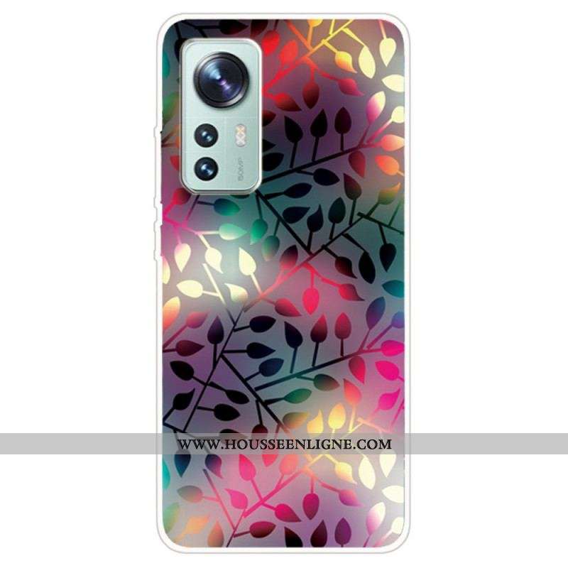 Coque  Xiaomi 12 / 12X  Silicone Feuilles