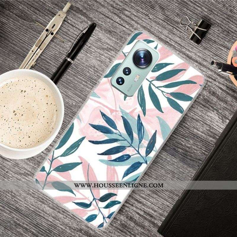 Coque  Xiaomi 12 / 12X  Silicone Feuilles