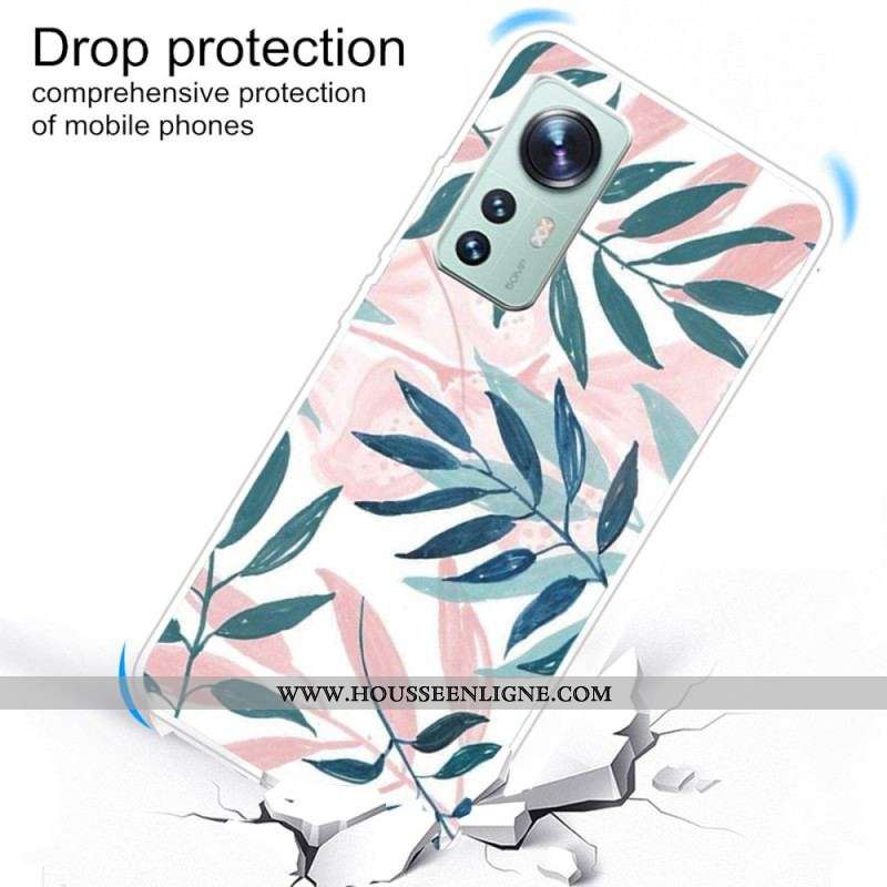 Coque  Xiaomi 12 / 12X  Silicone Feuilles