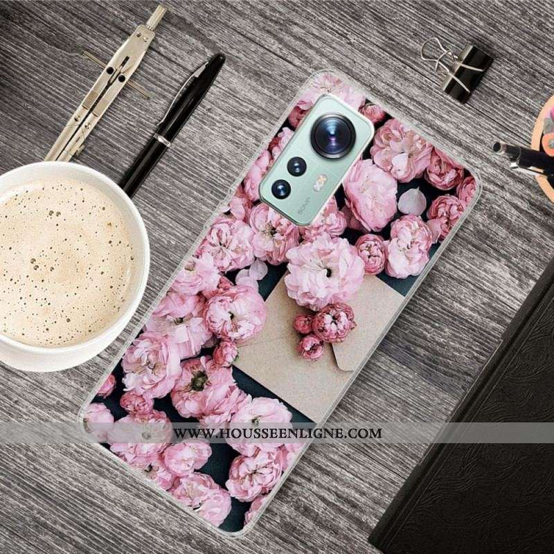 Coque  Xiaomi 12 / 12X  Silicone Fleurs