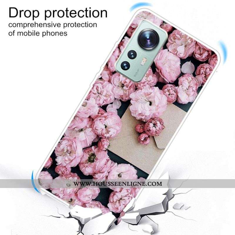 Coque  Xiaomi 12 / 12X  Silicone Fleurs