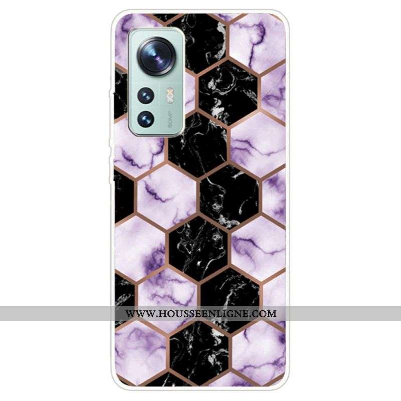 Coque  Xiaomi 12 / 12X  Silicone Marbre Design