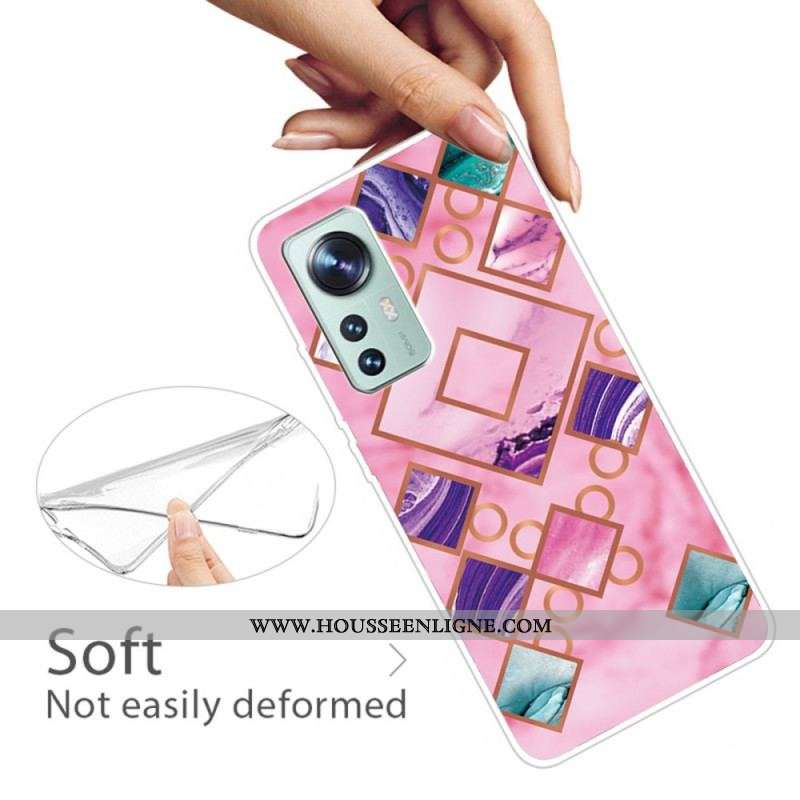 Coque  Xiaomi 12 / 12X  Silicone Marbre Design