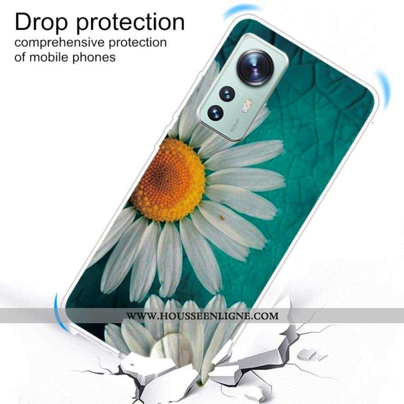 Coque  Xiaomi 12 / 12X  Silicone Marguerite