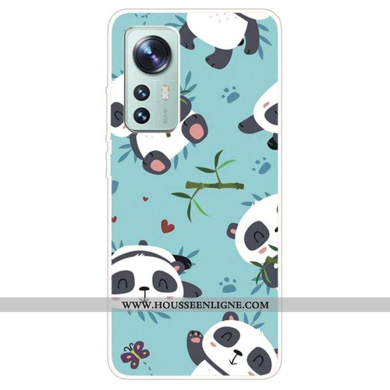Coque  Xiaomi 12 / 12X  Silicone Tas de Pandas