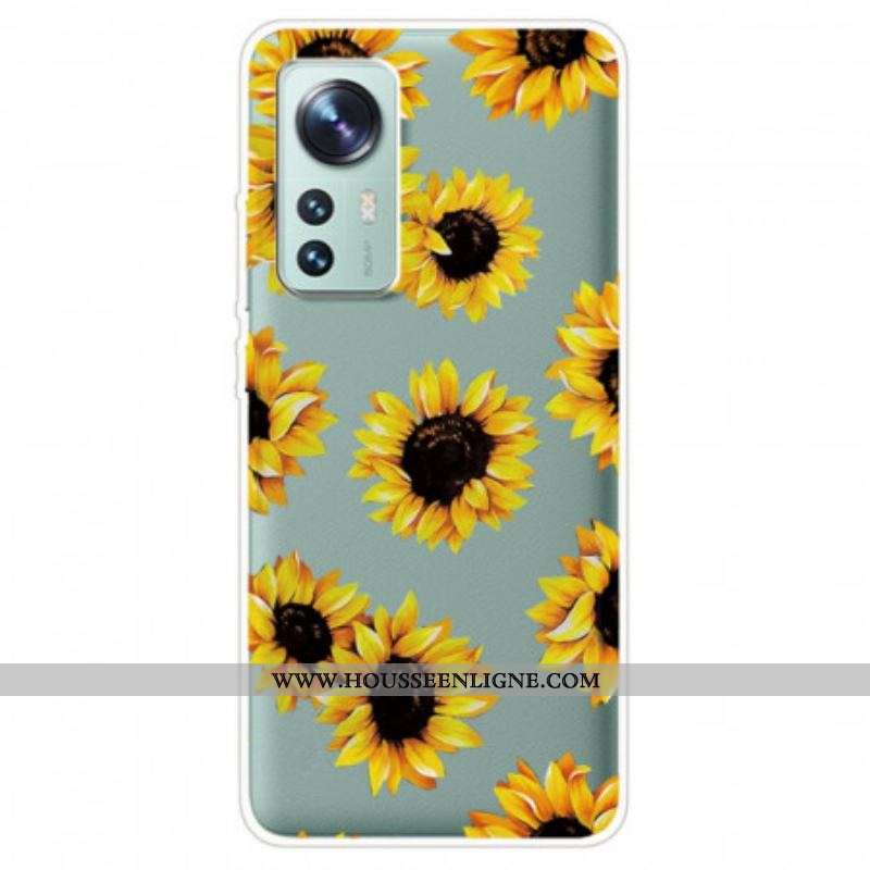 Coque  Xiaomi 12 / 12X  Silicone Tournesols