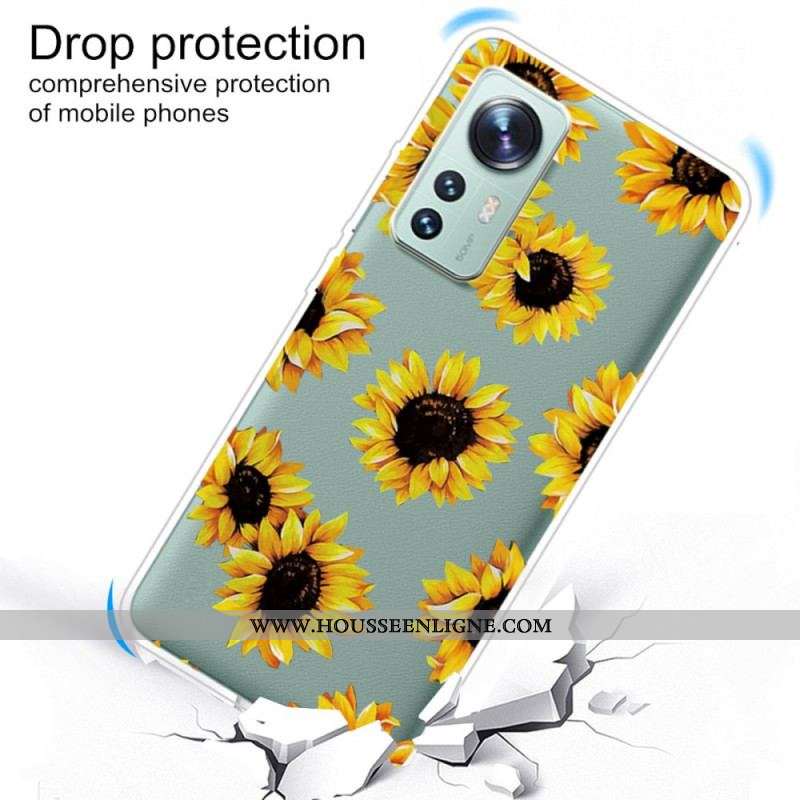 Coque  Xiaomi 12 / 12X  Silicone Tournesols