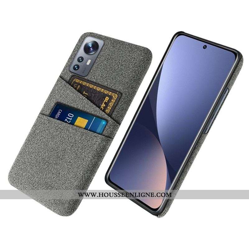 Coque Xiaomi 12 / 12X Tissu Porte-Cartes