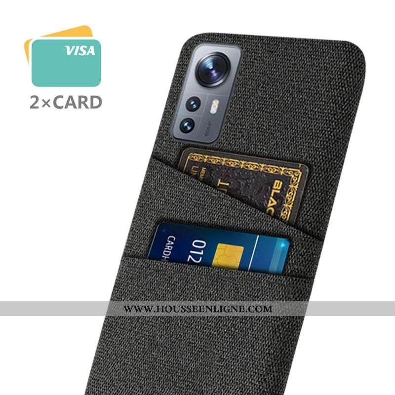 Coque Xiaomi 12 / 12X Tissu Porte-Cartes