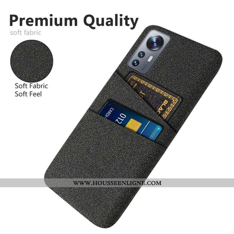 Coque Xiaomi 12 / 12X Tissu Porte-Cartes