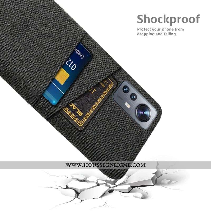Coque Xiaomi 12 / 12X Tissu Porte-Cartes