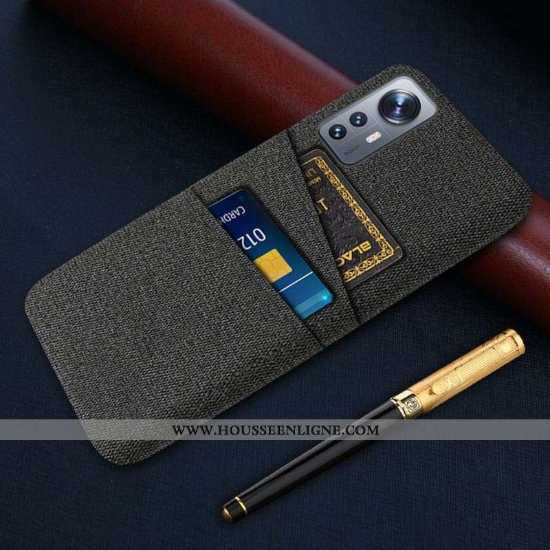Coque Xiaomi 12 / 12X Tissu Porte-Cartes