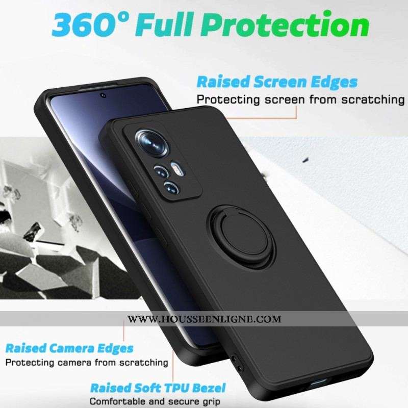 Coque Xiaomi 12 / 12X Unie Anneau-Support