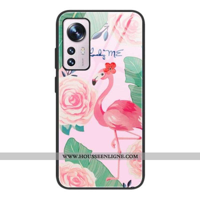 Coque Xiaomi 12 / 12X Verre Trempé Flamant Rose