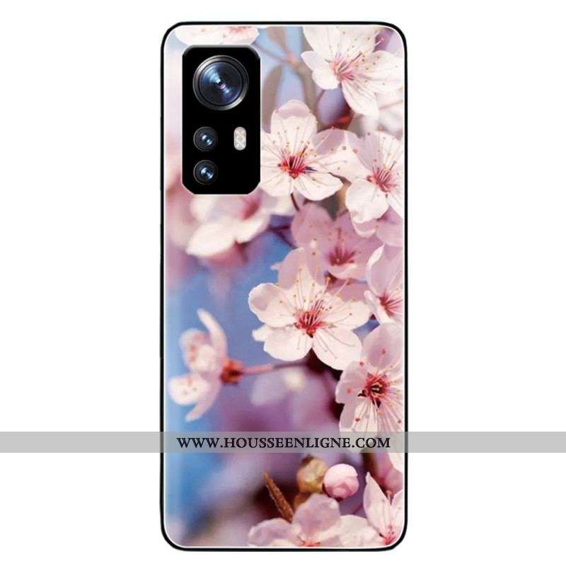 Coque  Xiaomi 12 / 12X  Verre Trempé Fleurs Réalistes