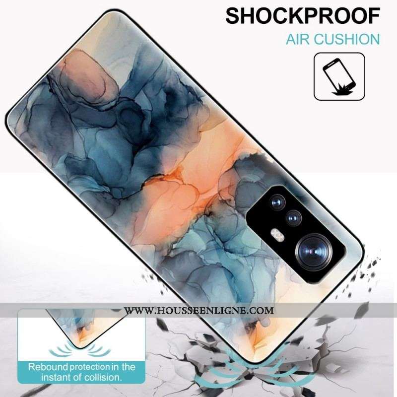 Coque  Xiaomi 12 / 12X  Verre Trempé Marbre Aquarelle