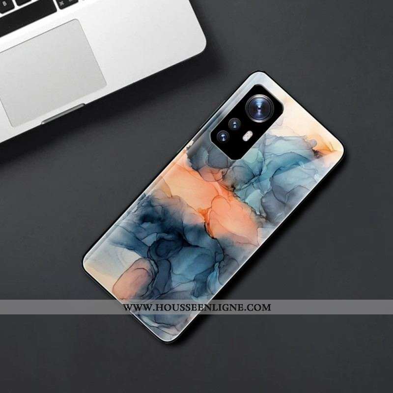 Coque  Xiaomi 12 / 12X  Verre Trempé Marbre Aquarelle