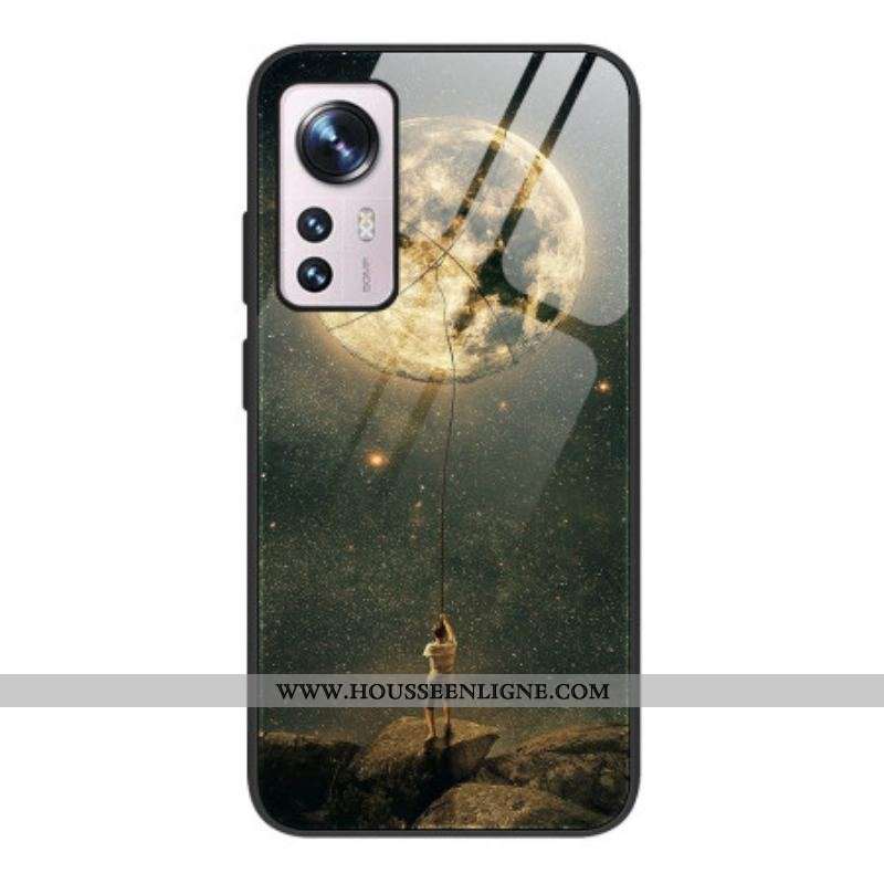 Coque Xiaomi 12 / 12X Verre Trempé l'Homme à la Lune