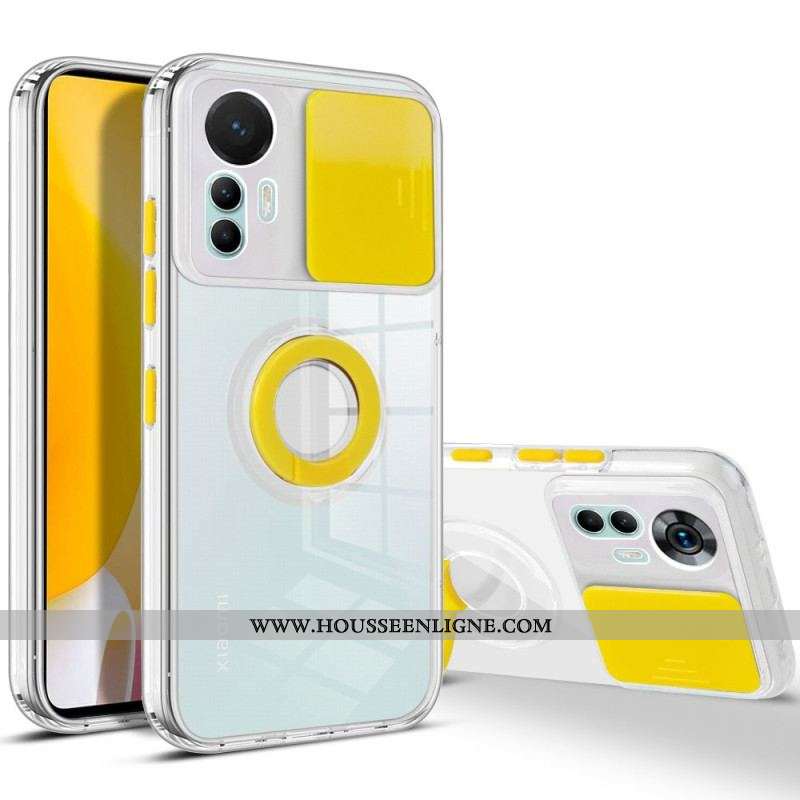 Coque Xiaomi 12 Lite Transparente avec Anneau-Support