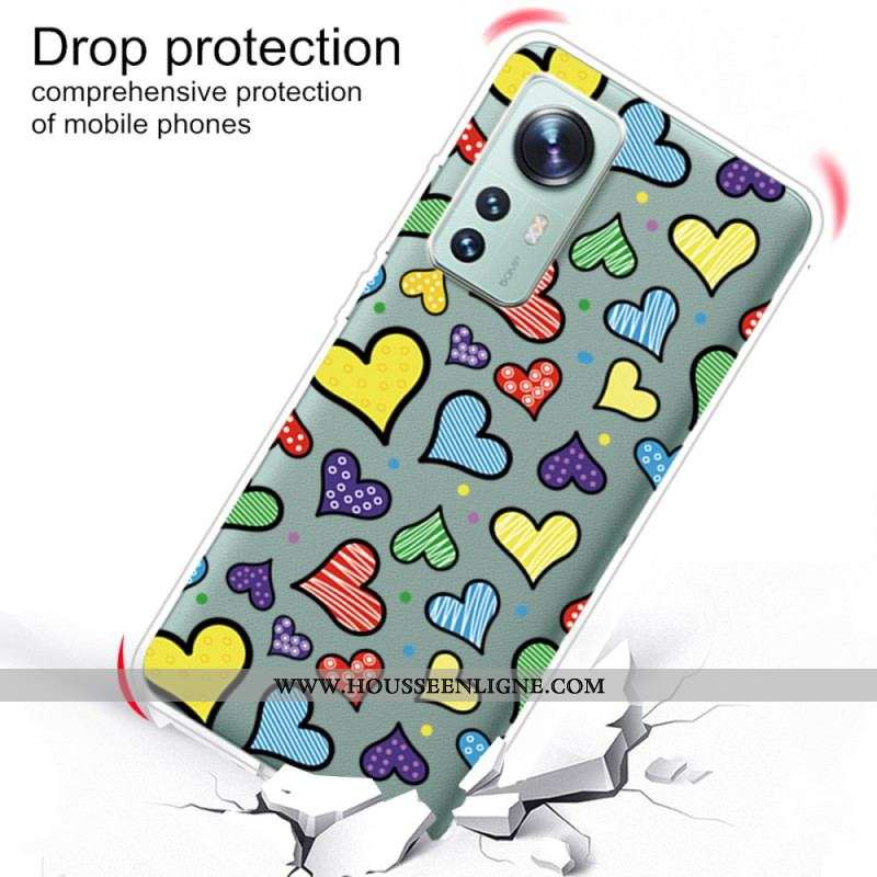 Coque Xiaomi 12 Pro Coeurs