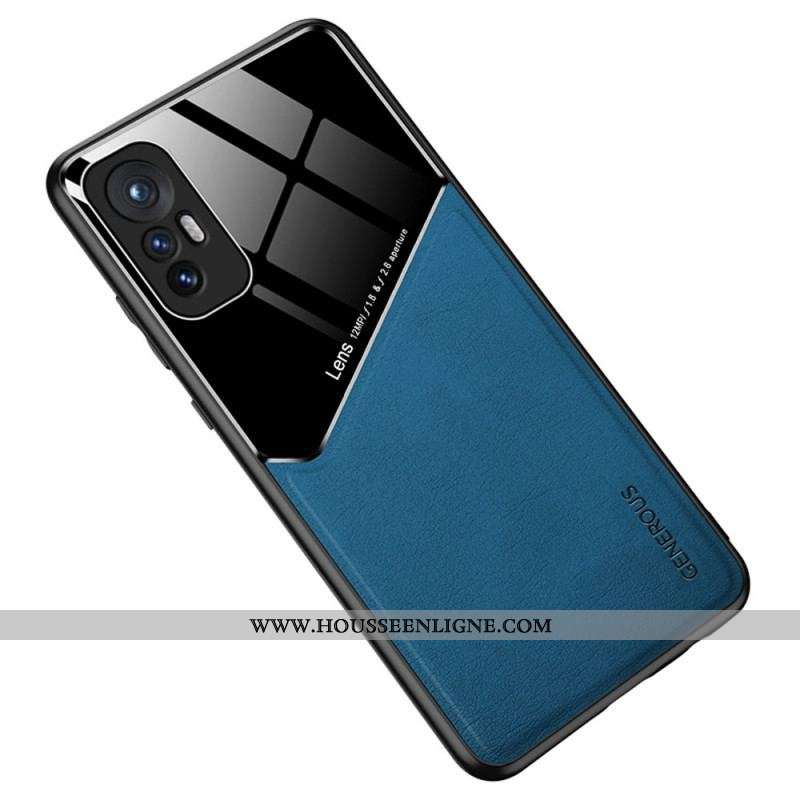 Coque Xiaomi 12 Pro Effet Cuir Magnétique