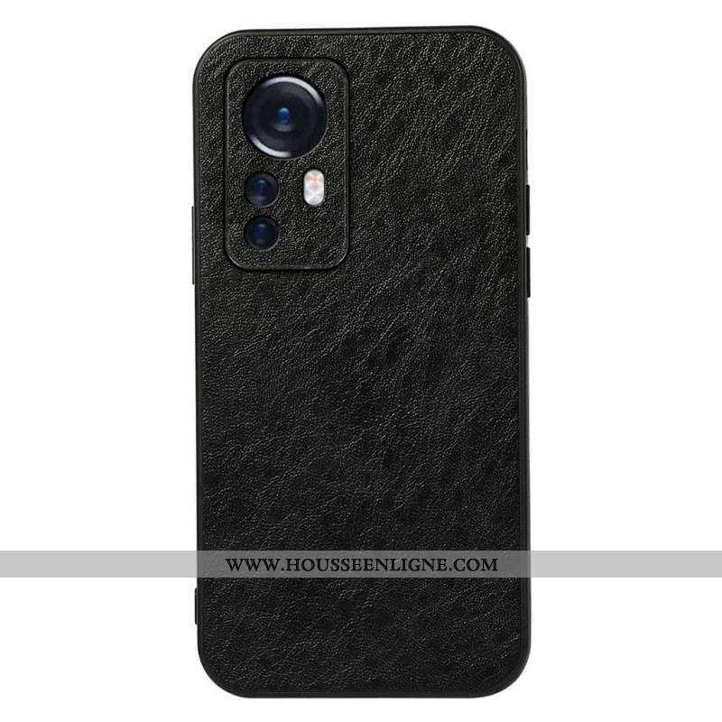 Coque Xiaomi 12 Pro Effet Cuir Élégance