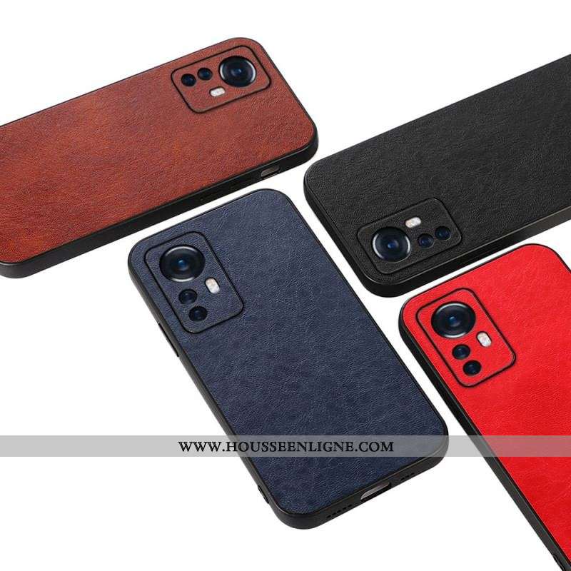 Coque Xiaomi 12 Pro Effet Cuir Élégance