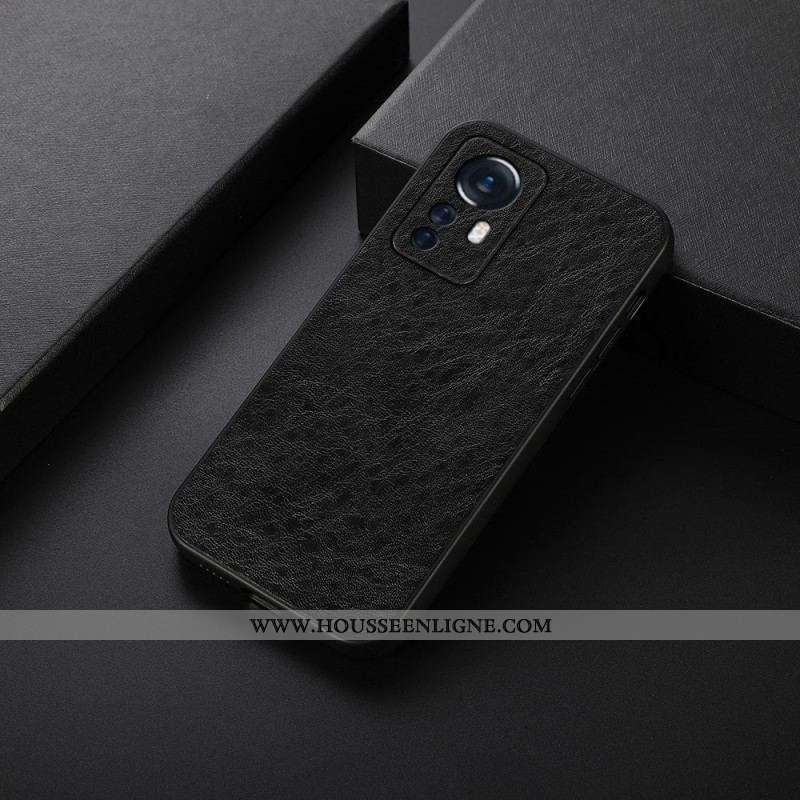 Coque Xiaomi 12 Pro Effet Cuir Élégance