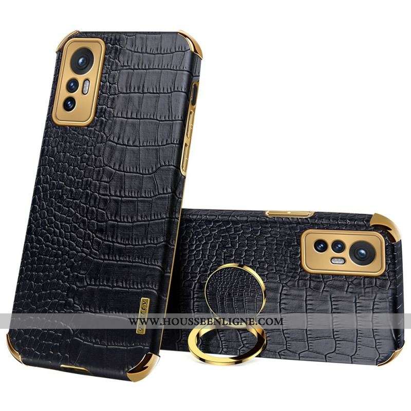 Coque Xiaomi 12 Pro Effet Peau Crocodile