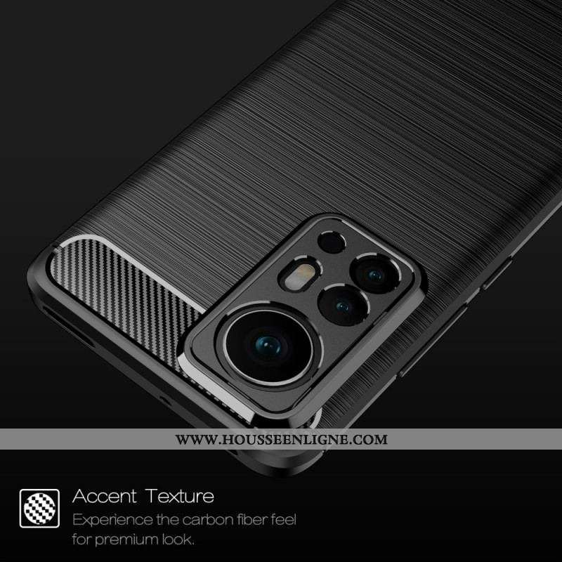 Coque Xiaomi 12 Pro Fibre Carbone Brossée