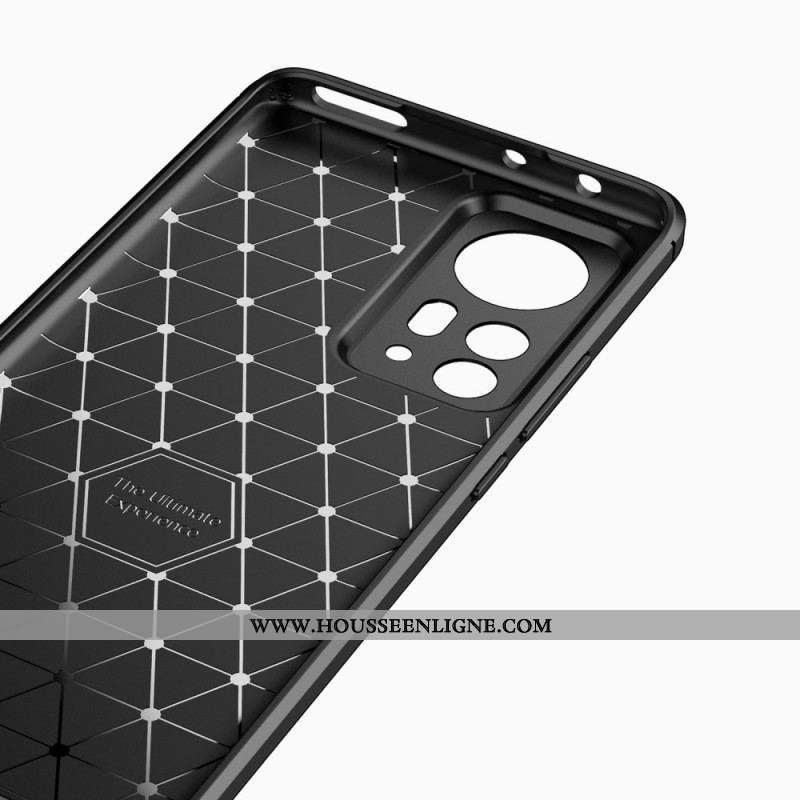 Coque Xiaomi 12 Pro Fibre Carbone Brossée