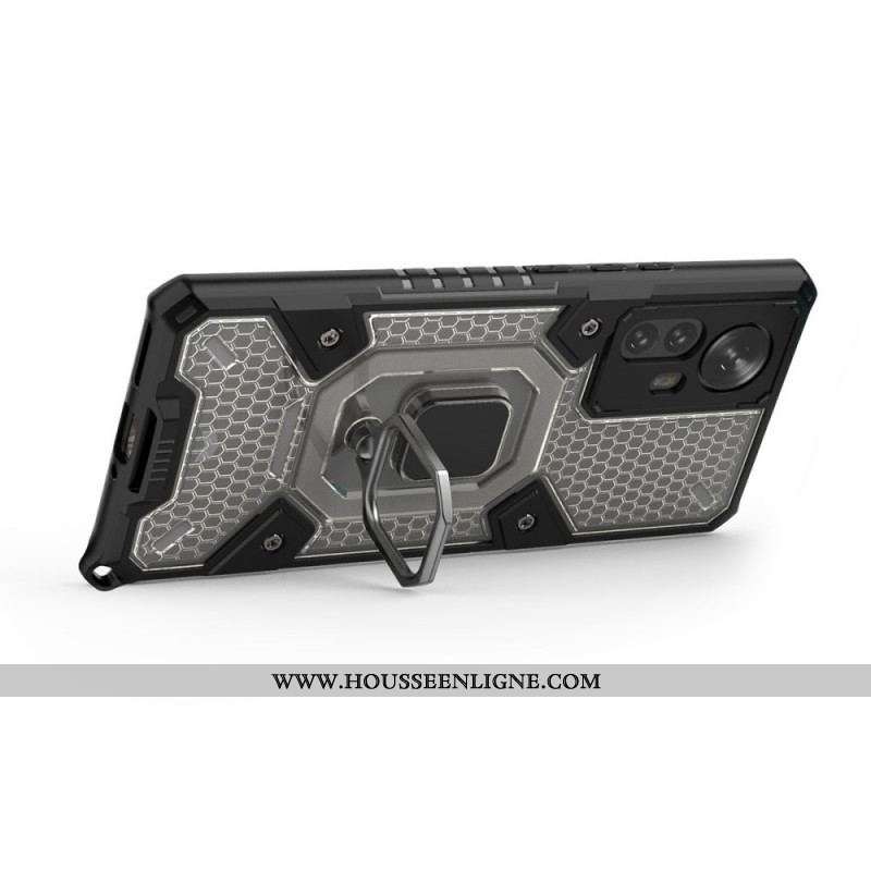 Coque Xiaomi 12 Pro Nid d'Abeille avec Anneau-Support