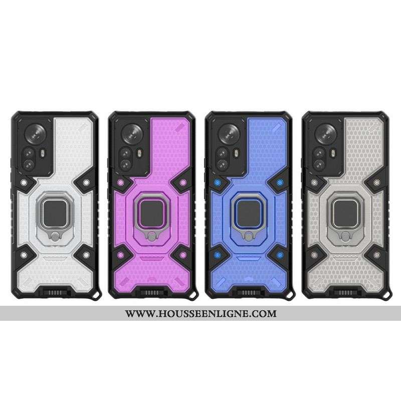 Coque Xiaomi 12 Pro Nid d'Abeille avec Anneau-Support