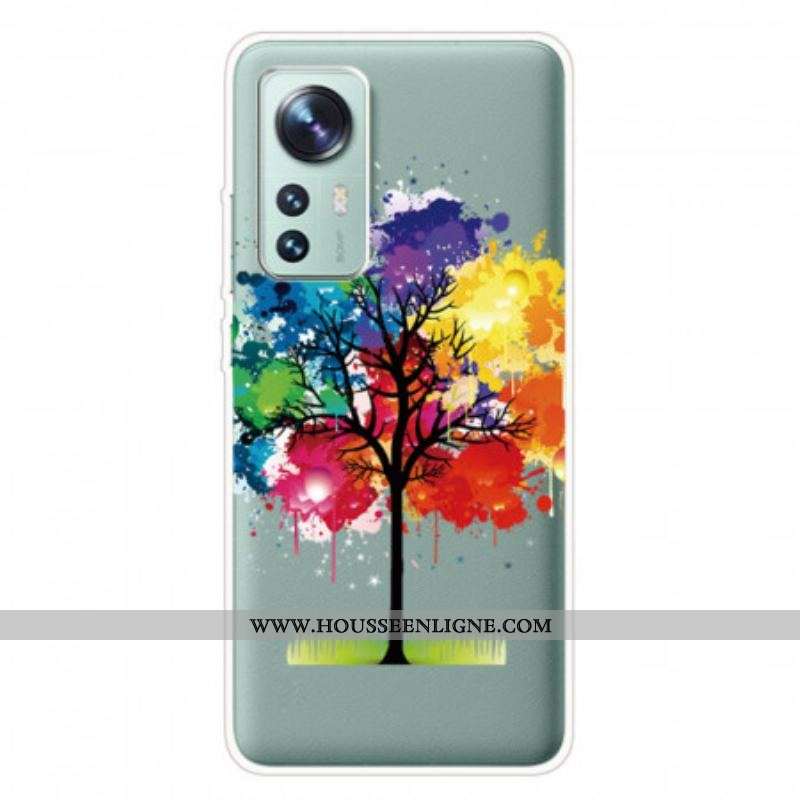 Coque Xiaomi 12 Pro Silicone Arbre Coloré