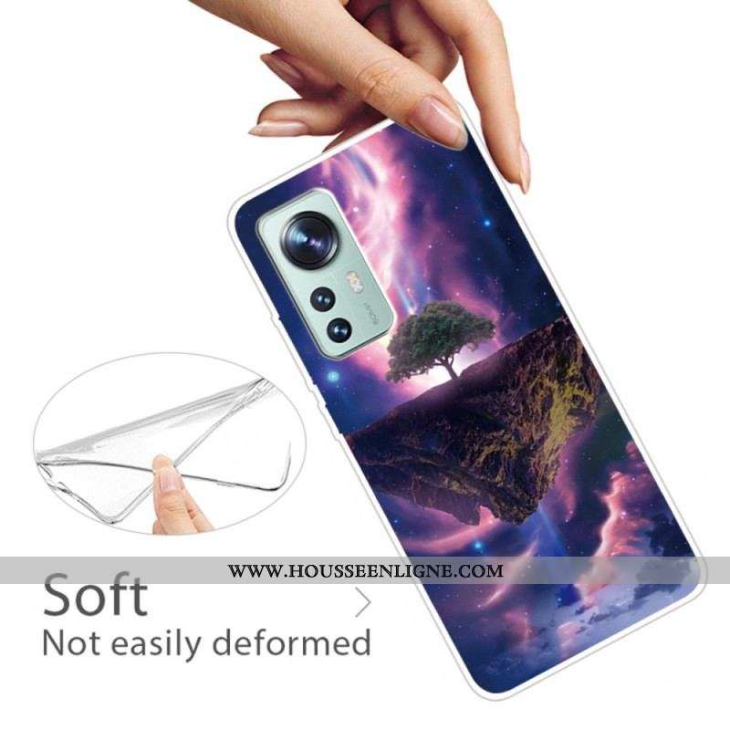 Coque Xiaomi 12 Pro Silicone Arbre Resplendissant
