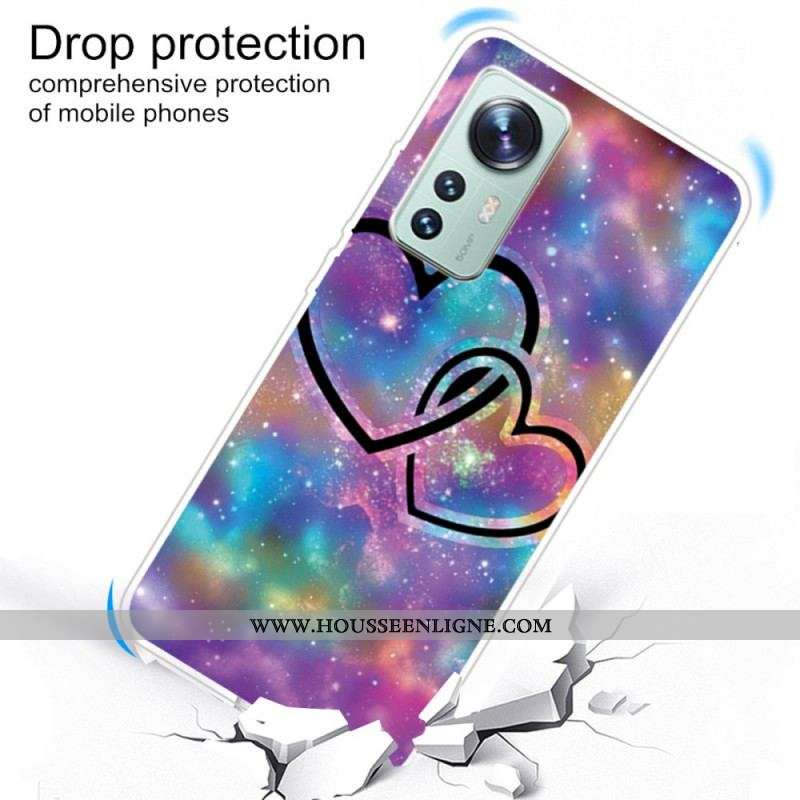Coque Xiaomi 12 Pro Silicone Coeurs