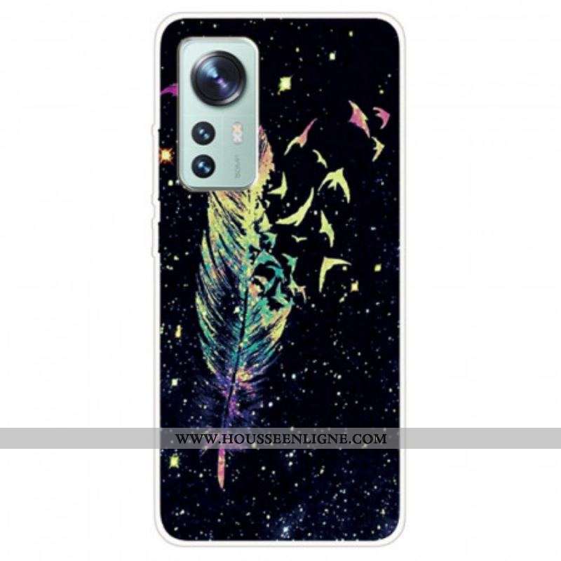 Coque Xiaomi 12 Pro Silicone Fabuleuse Plume