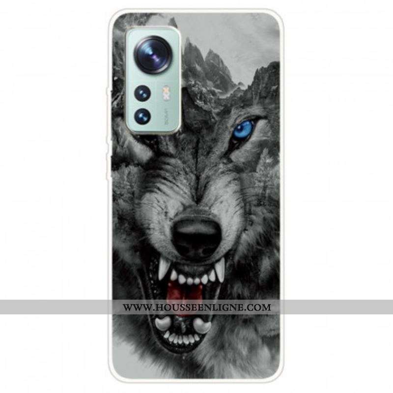 Coque Xiaomi 12 Pro Silicone Loup