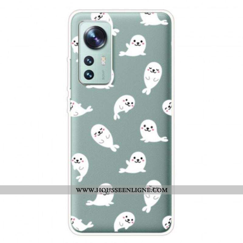 Coque Xiaomi 12 Pro Silicone Loups des Mers