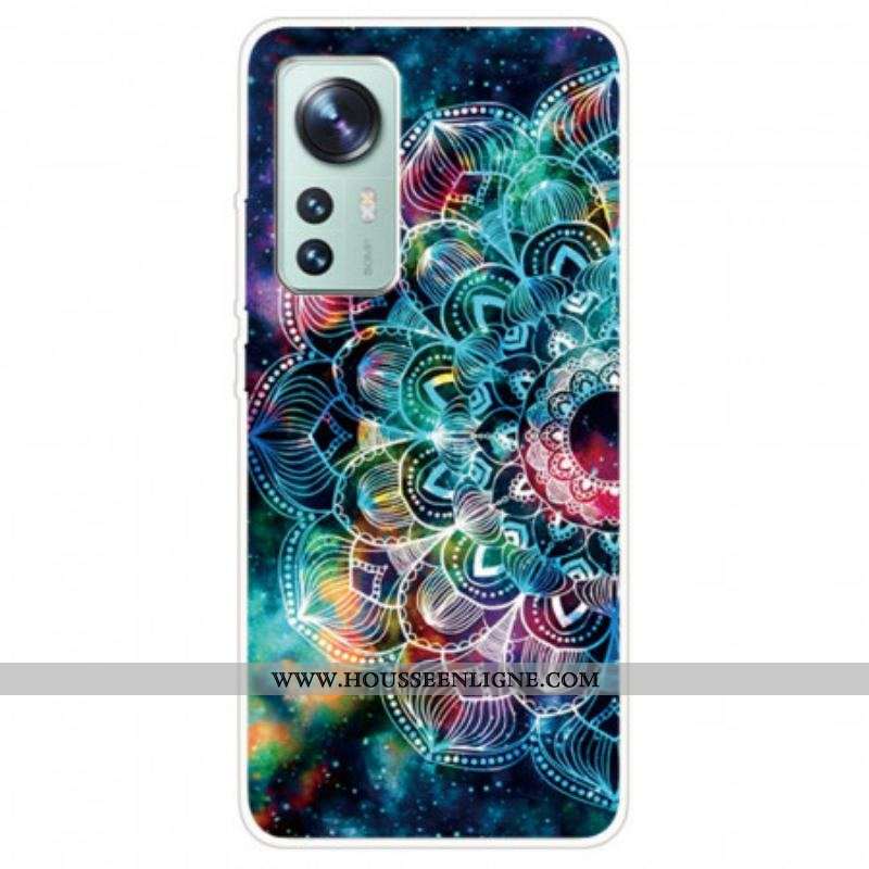 Coque Xiaomi 12 Pro Silicone Mandala Design