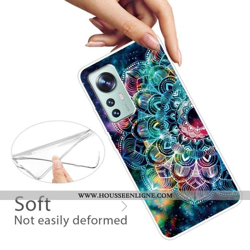 Coque Xiaomi 12 Pro Silicone Mandala Design